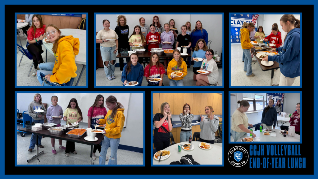 On Tuesday, Coach Hance provided her CCJH Lady Cubs Volleyball team with an end-of-year Mexican lunch to wrap up a great season!