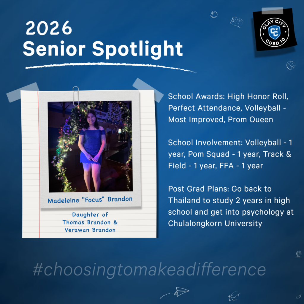 🎓 2026 CCHS Senior Spotlight: Madeleine "Focus" Brandon 🎓