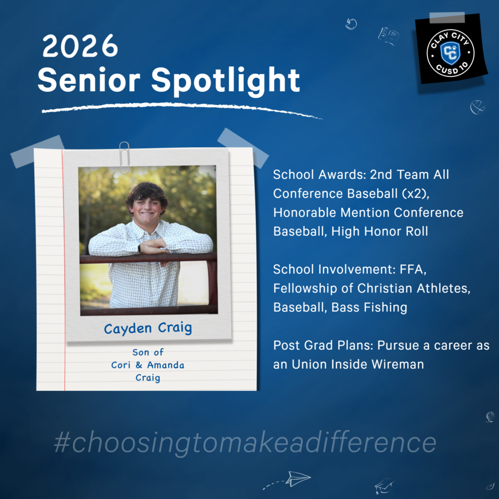 🎓 2026 CCHS Senior Salute: Cayden Craig 🎓
