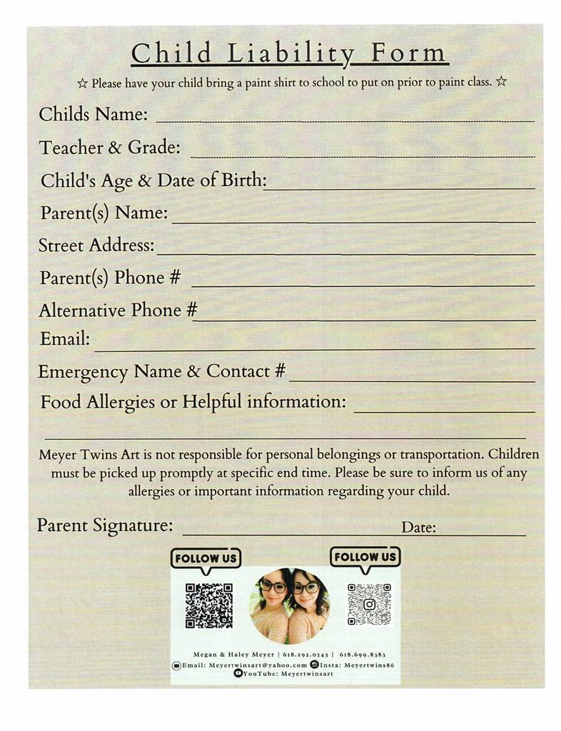 Meyer Art will be here on Wednesday, May 6th. Registration forms have already been sent home and need returned to the school by May 4th. If you have any questions or concerns, please reach out to the office at 618-676-1431.