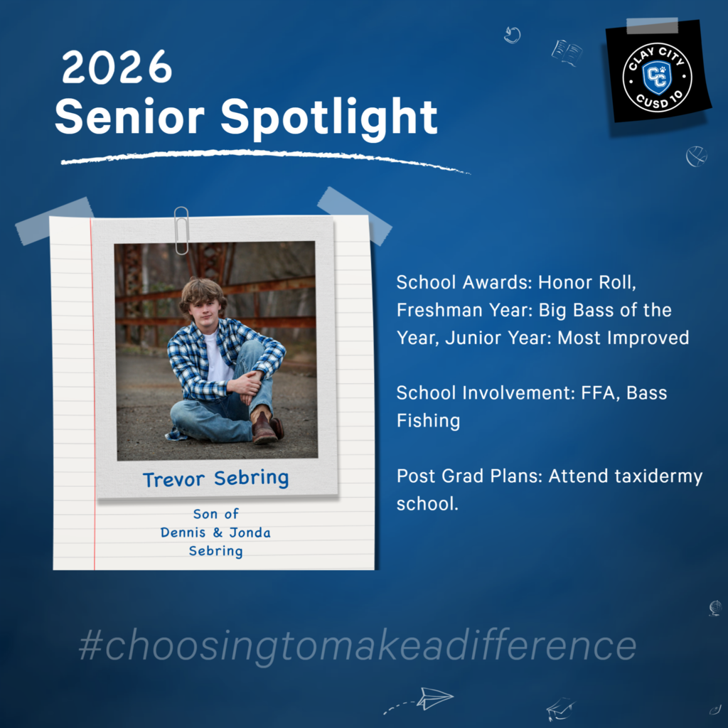🎓 2026 CCHS Senior Spotlight: Trevor Sebring 🎓