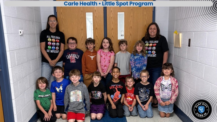 Mrs. Klein’s second graders completed their Little Spot program today sponsored by Carle Health and taught by Mrs. Shan. Second grade is thankful for this program and to Carle Health for the purchase of a Little Spot book for each student! 