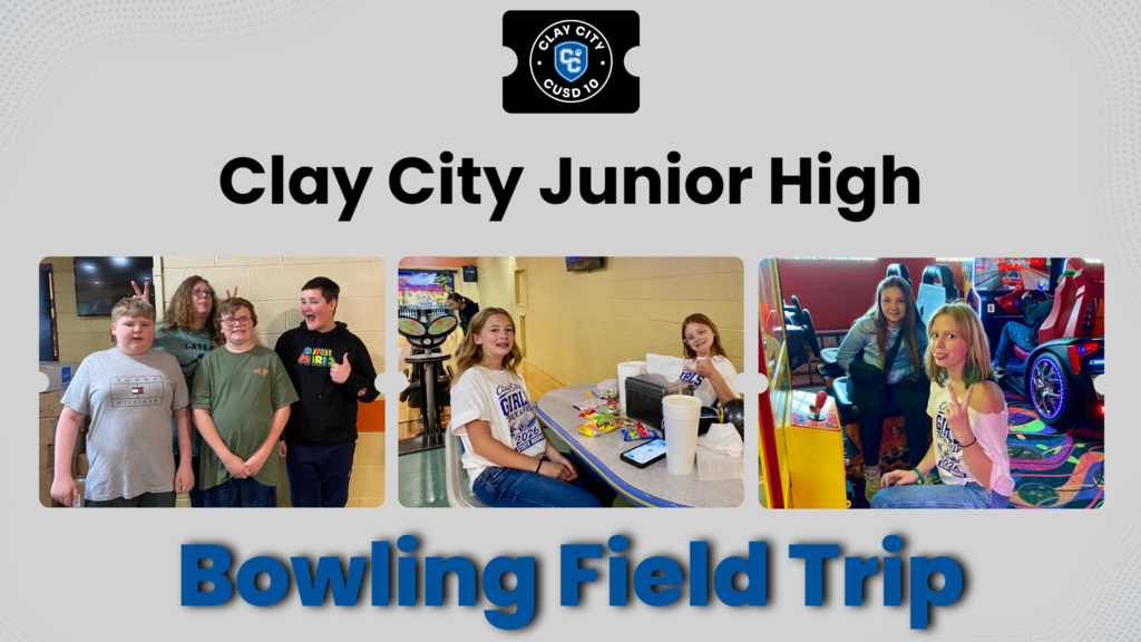 On Friday, CCJHS celebrated the 8th graders' last day with a field trip to Salem Bowl.  Students had fun socializing with one another at the concession stand and in the video game room in addition to bowling a few games.  Parent volunteer Kristen Duvall chaperoned along with teachers Ms. Walker, Mrs. Billingsley, and Ms. Phegley.  Eighth grade parent Erin Norris donated some give away gifts.  Parent donations covered the main cost and Booster Club donated the remainder for for this day's events.  