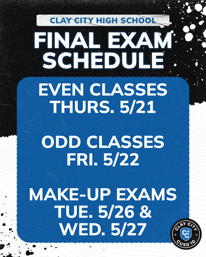 CCHS Final Exam Schedule