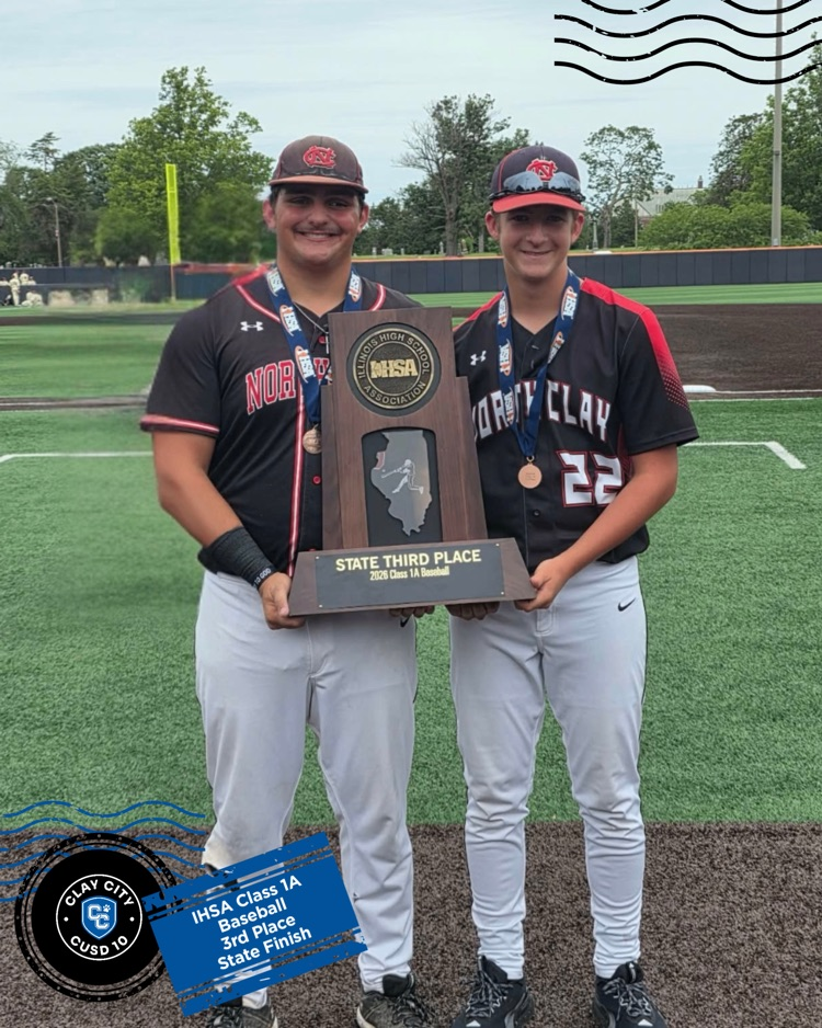 Cayden Craig & Chase Bangert with third place state trophy.