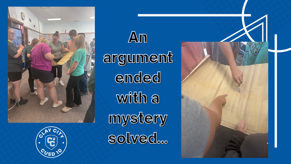 Several students have had an ongoing argument this week. The issue hinged on this question: What part of the high school is original to 1938, and which parts have been added over time? Several rivalries ensued, and students have been consulting old yearbooks, counting windows, investigating brick work, and even jumping on the floor to hear a difference in the resulting echo.   Mrs. Garrison and Mrs. Hildebrand put the issue to rest on Wednesday by searching the school's blueprint repository. They found plans from the disputed addition dated to the 1960s. Word of the discovery spread through the school, and soon all interested students gathered to examine the old plans. While some students were not happy to be proven wrong, all parties enjoyed learning something new. Primary sources saved the day!
