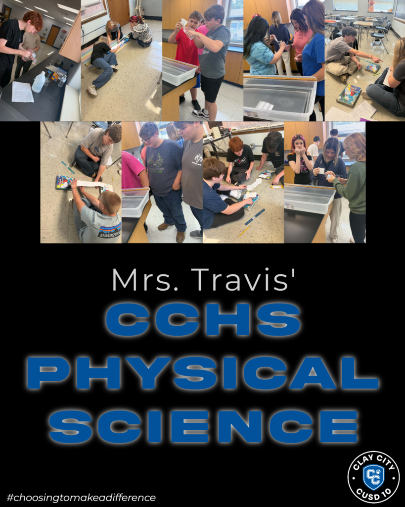 Mrs. Travis' physical science class has been working on experimental design with a bottle boat investigation and a bridge building challenge!