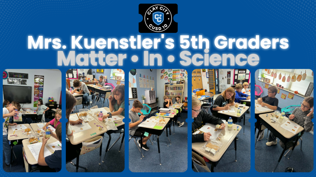 Mrs. Kuenstler’s 5th graders are wrapping up their Science unit on Matter! Students put their knowledge to the test by analyzing and writing detailed descriptions of various objects using their new vocabulary. Way to think like real scientists, 5th grade!