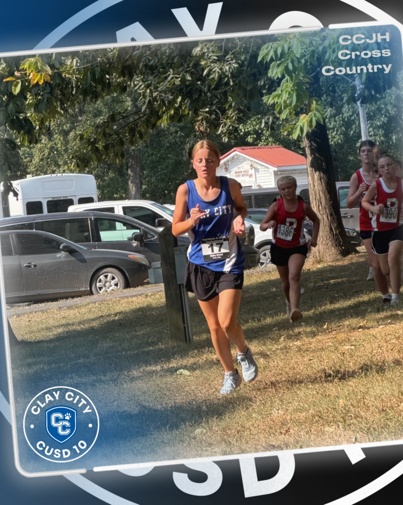 Seventh grader Hadley Mitchel placed 12th at cross country regionals and earned a ticket to the state meet! Congratulations Hadley!