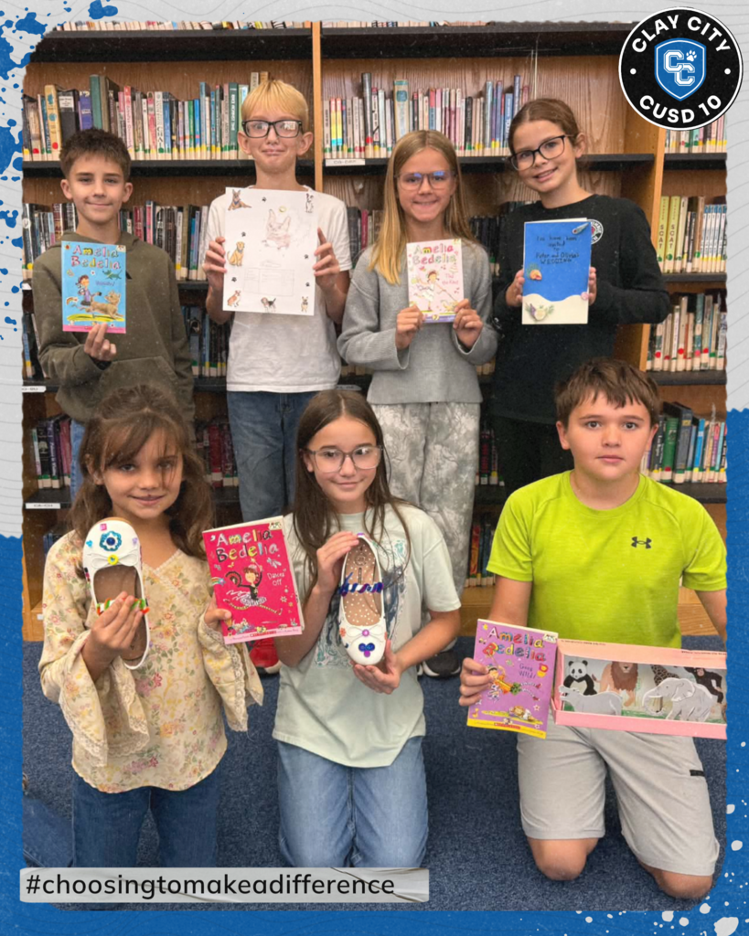 A group in Mrs. Kuenstler's 5th grade class worked on a reading project where they dug deeper into a book. They were to read an Amelia Bedelia Book, take an AR Test to check for comprehension, and complete a project that relates to the book. These kids did an amazing job!!