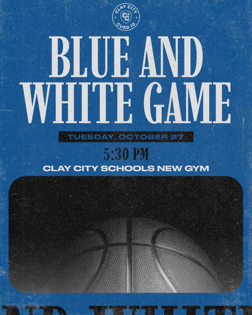 🏀 TONIGHT 🏀 It's time for the annual Blue and White Game! Check out the junior high basketball team and cheer squad before they start their regular season next week! The festivities begin at 5:30pm in the New Gym.
