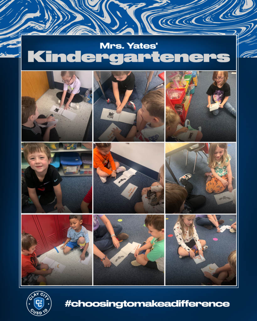 Mrs. Yates' kindergarteners read their first book! Great job - and keep reading!