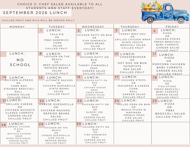 Lunch Menu