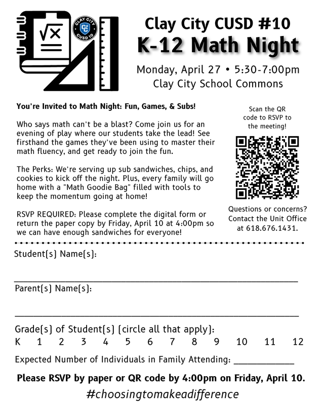 Math Night Flyer