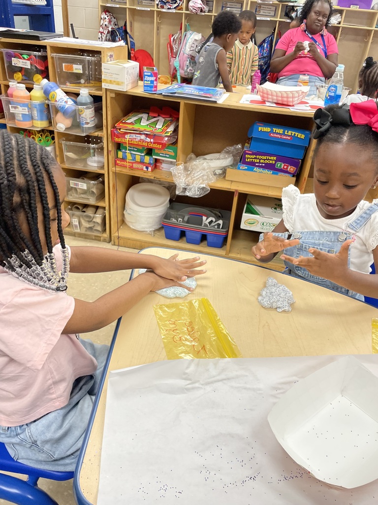 Pre-K making slime