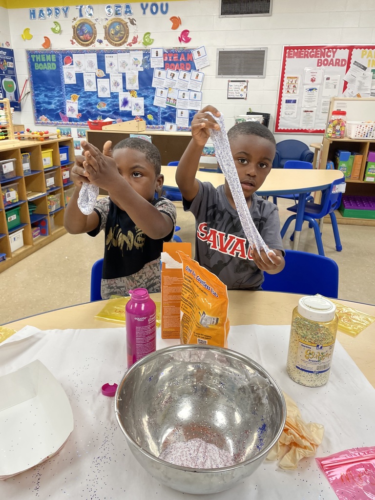 Pre-K making slime