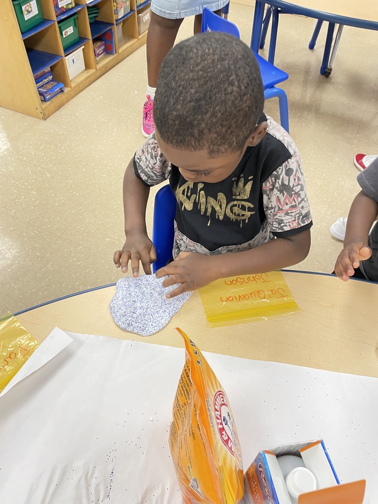 Pre-K making slime