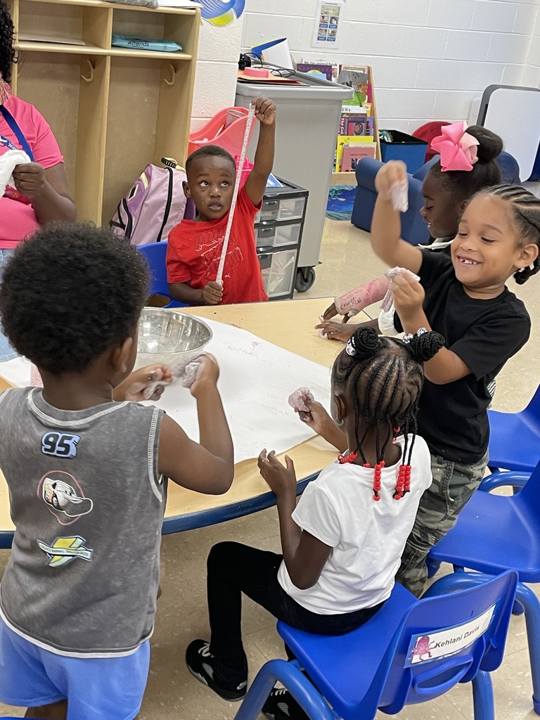 Pre-K making slime