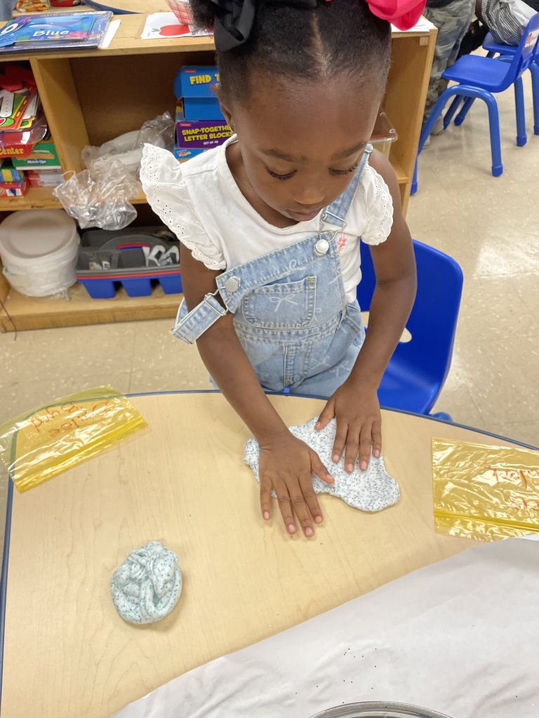 Pre-K making slime
