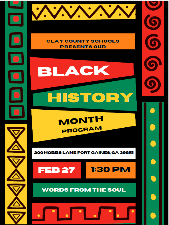 Black History Program " Words From The Soul"