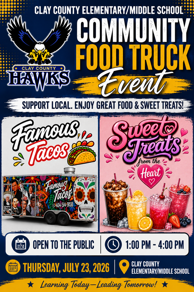 Food trucks at Clay County Schools