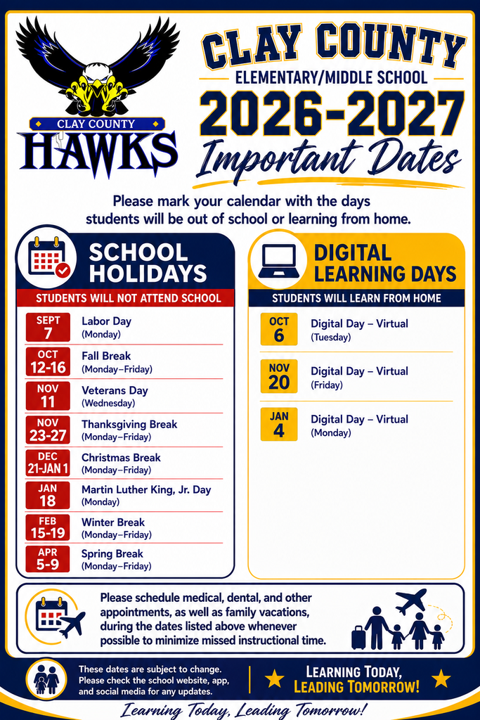 Important Dates