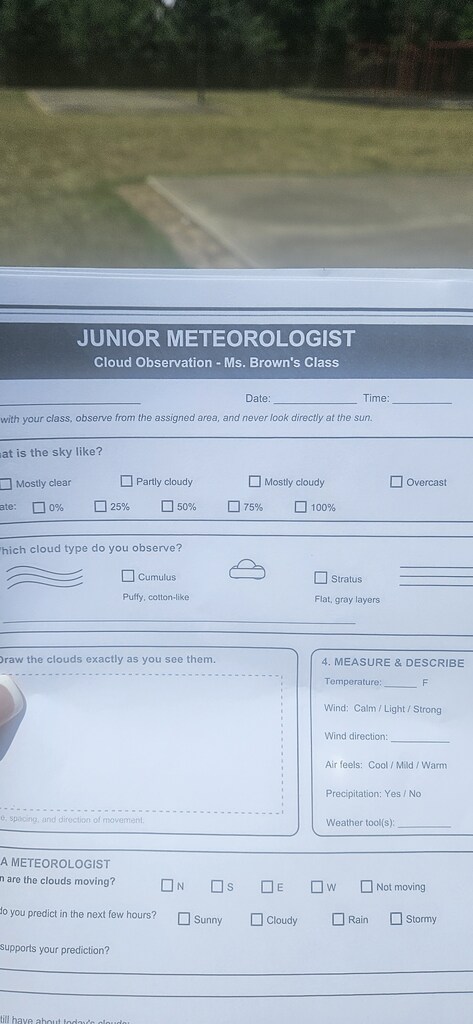 Clay Co. 4th Grade Junior Meteorologists 