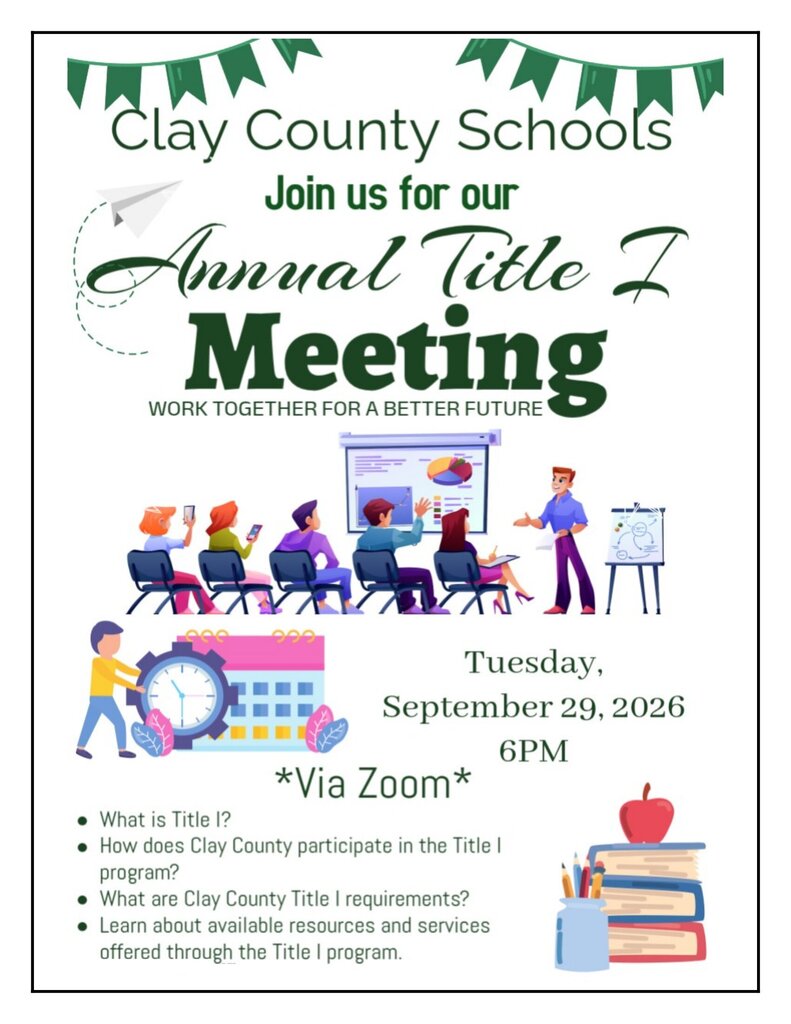 Annual Title I Meeting @6pm
