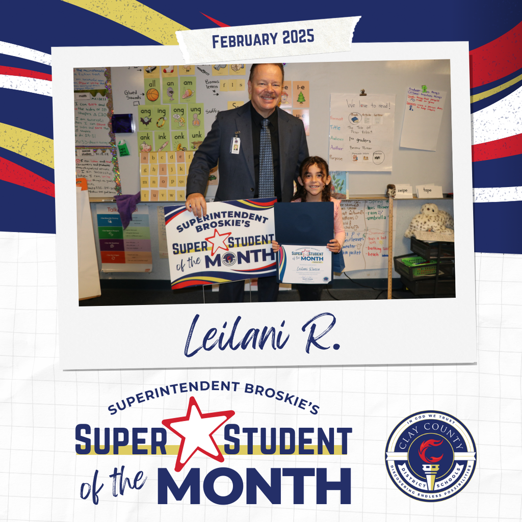 Super Student of the Month for February