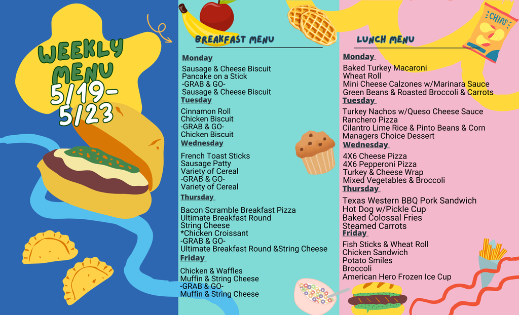 This week's menu
