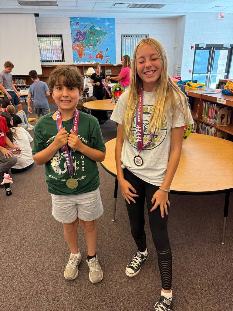 6th grade Marathon Medal Earners in Mr. Heitman's homeroom