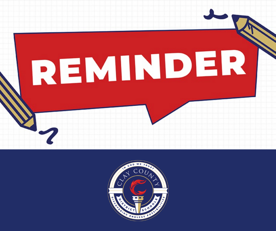 Reminder graphic