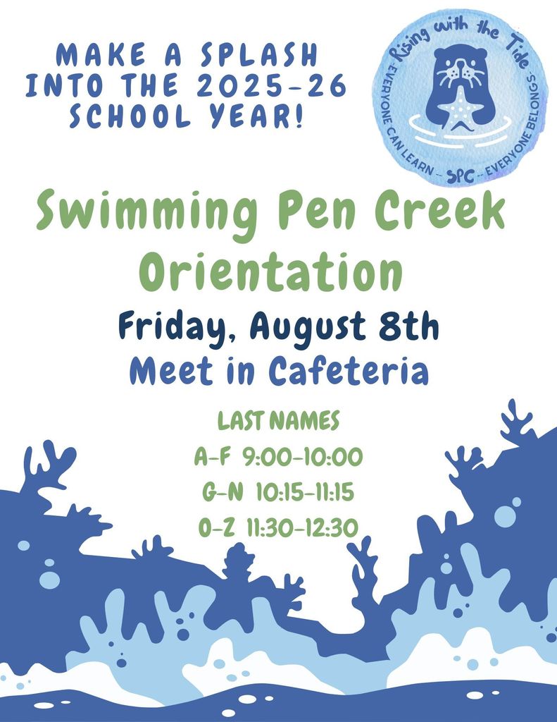 Orientation is Friday, August 8th!