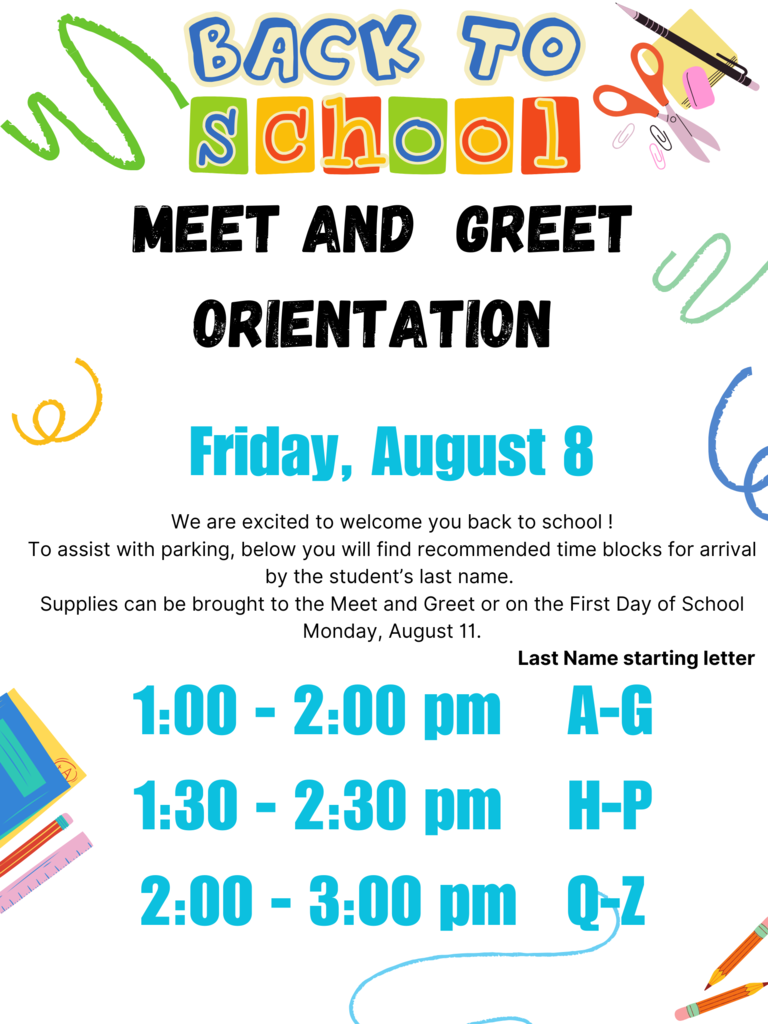 Meet and Greet Orientation 