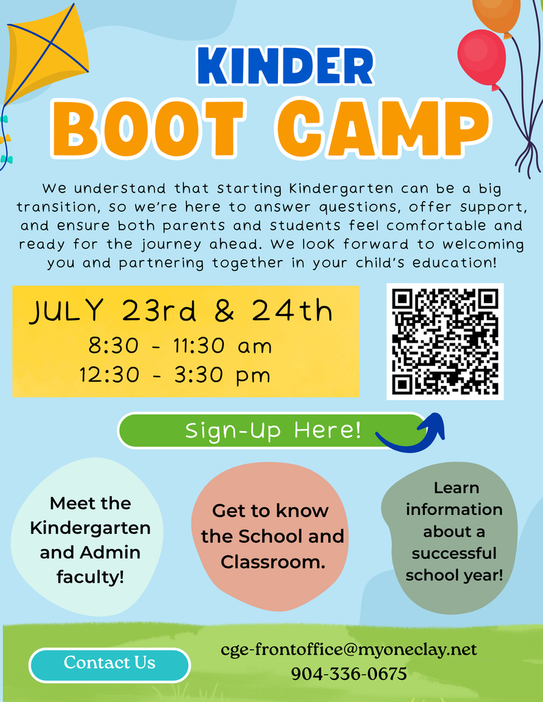 Kinder Boot Camp Flyer