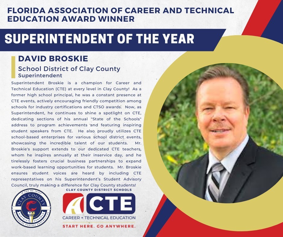 Superintendent Broskie Award