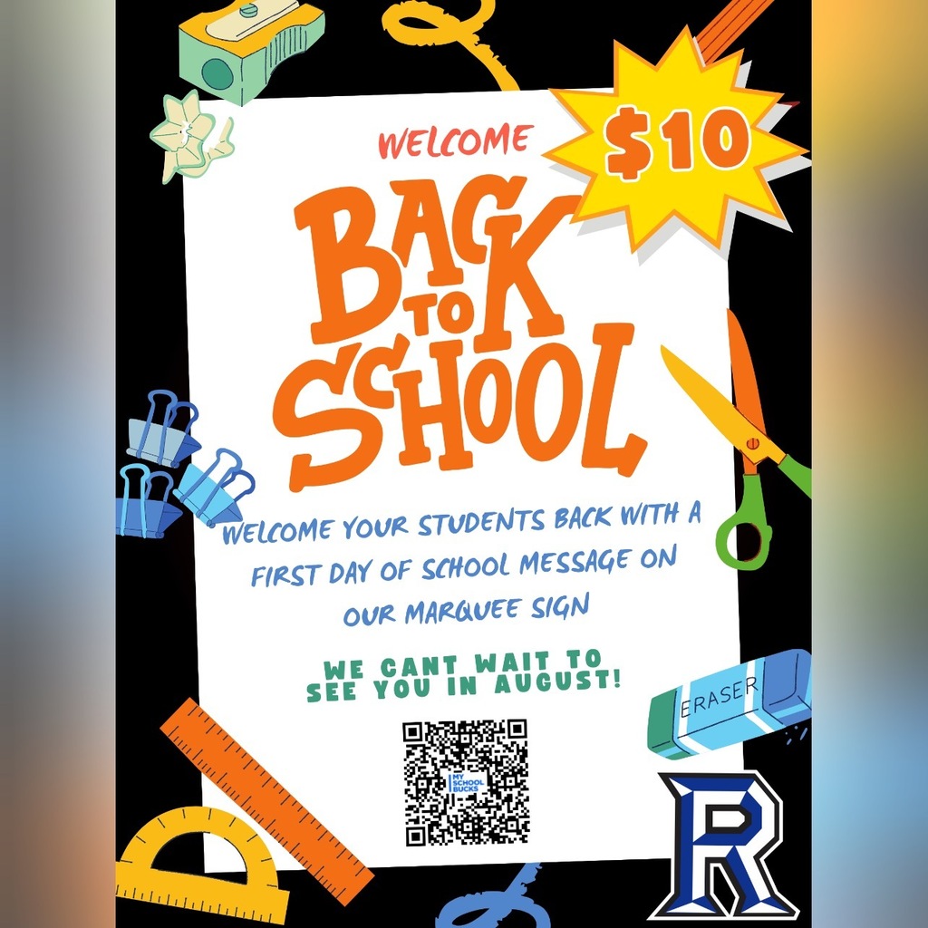flyer advertising Welcome Back Shout-outs with QR code to purchase