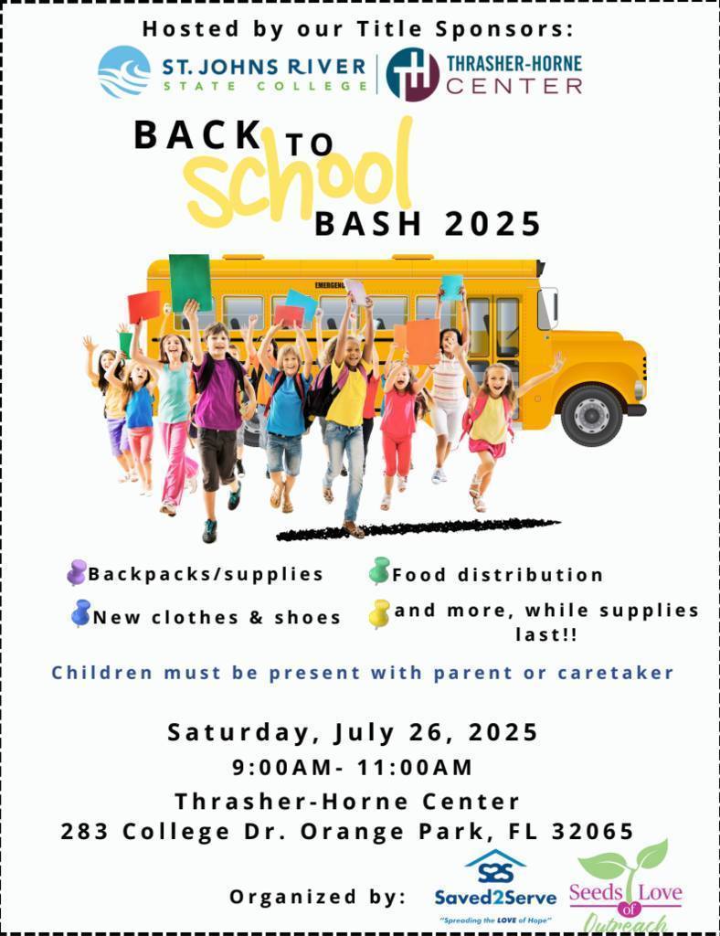 Back to School Bash 2025 ad
