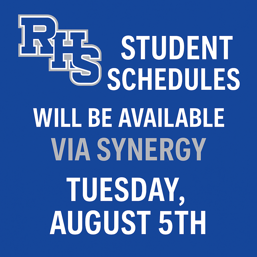 Student Schedules available August 5th image