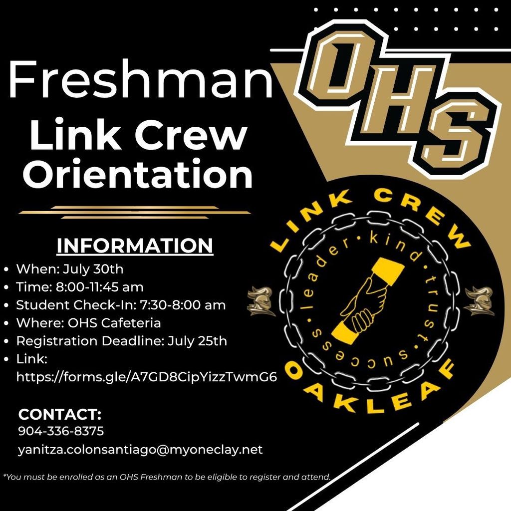 Freshman Link Crew Graphic