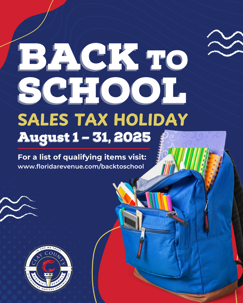 Sales Tax Holiday Graphic 2025