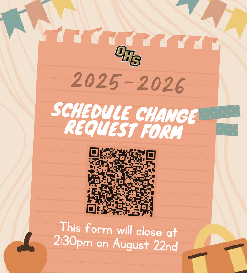 Schedule Change Request Form
