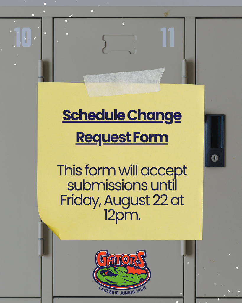 Schedule Change Request Flyer
