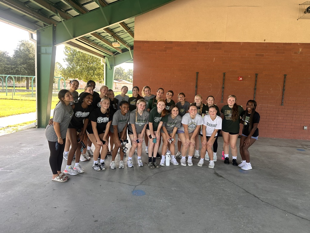 FIHS Girls Volleyball Team Playground Clean Up