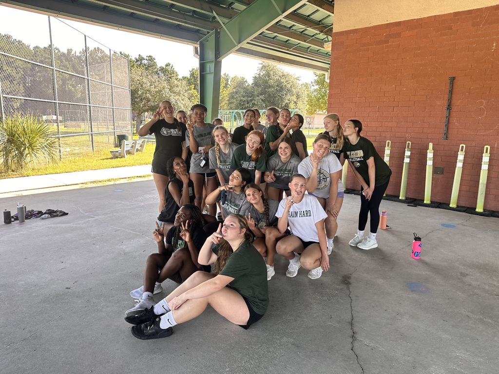 FIHS Girls Volleyball Team Playground Clean Up