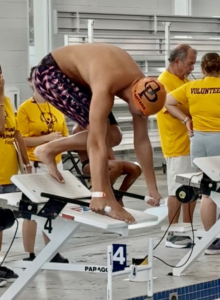Nicholas swimming competition