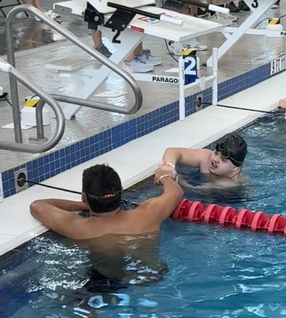 Nicholas swimming competition