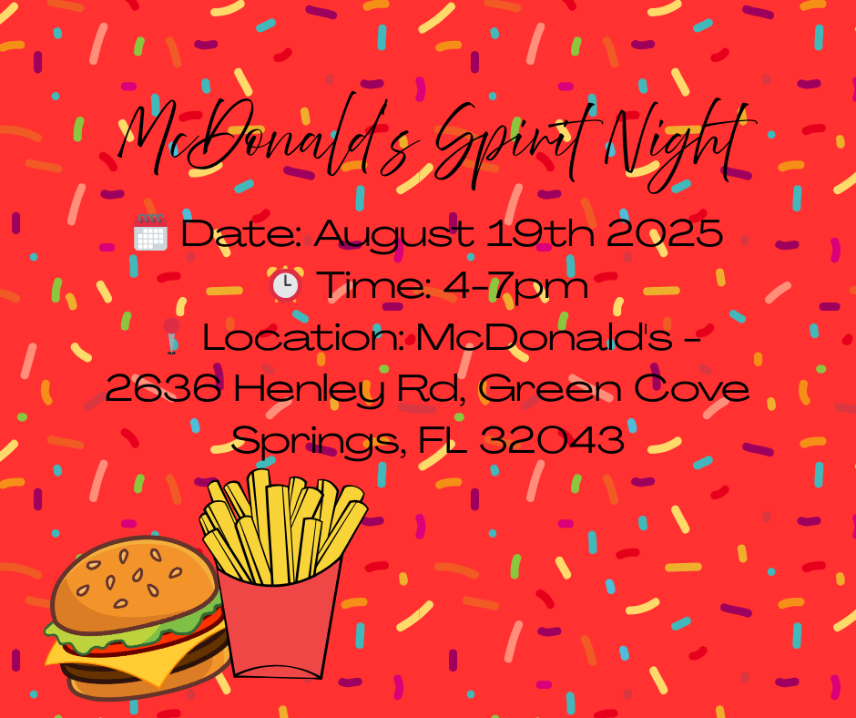 Join us for a fundraiser at the McDonald's in Lake Asbury to support the amazing Bannerman Learning Center! 🗓️ Date: August 19th 2025 ⏰ Time: 4-7pm 📍 Location: McDonald's - 2636 Henley Rd, Green Cove Springs, FL 32043 Come grab a Big Mac and help us make a big impact! We can't wait to see you there! ❤️