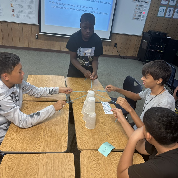 Team building in Mrs. Slater’s class