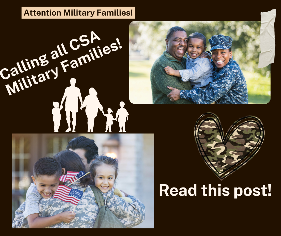 military families announcement graphic